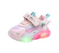 Boys Girls School Shoes Fashion Comfortable Sneakers Flashing Led Sports Toddlers Home Light Up Trainers Kids Non-Slip Quick Dry for Children/Boys/Girls Pink