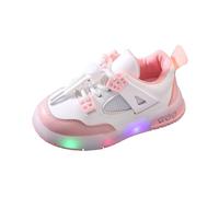 Boys Girls School Shoes Kids Light Up Trainers Lightweight Walking Toddlers Home Road Trail Running Handsome Sneakers Little Kid/Big Kid Pink