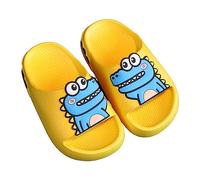 Boys Girls Shower Slides Beach Pool Slide Sandals Shower Shoes Slippers Pool Slippers Unisex-Child Comfort Slides Swim Shoe Kids Sliders New 4_Yellow 12.5