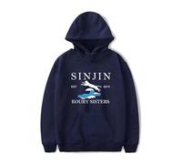Boys Girls Sinjin Drowning Merch Hoodie Long Sleeve Top Streetwear Sweatshirt Hip Hop Sweatshirt For Men Women(Color:4,Size:S)