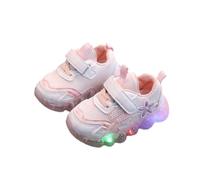 Boys Girls Sneakers Kids Lightweight Breathable Strap Athletic Running Shoes for Toddler/Little Kid/Big Kid Pink