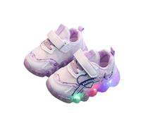 Boys Girls Sneakers Kids Lightweight Breathable Strap Athletic Running Shoes for Toddler/Little Kid/Big Kid Purple