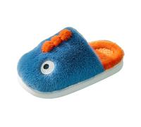Boys Girls Soft Warm Cotton Slippers for Cold Days, blue, 32 EU
