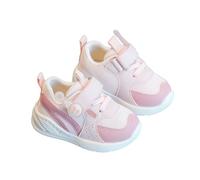 Boys Girls Trainers Flat Hook and Loop Kids Shoes Mesh Running Trainers Trainer Comfortable Lightweight Sports Shoes for School,Outdoor,All-Day Wear (6-9 Months) Pink