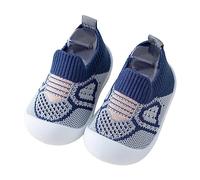 Boys Girls Trainers School Shoes Lightweight Unisex Kids Back to School Infant Boys Girls Socks Toddler Breathable Cartoon Mesh The Floor Socks Barefoot Socks Non Slip Shoes (Blue, 2.5-3 Years)