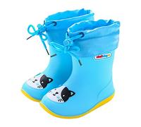 Boys Girls Wellington Wellies Kids Shoes Welly Rain Boots Booties Galoshes | Pull On Style, Sparkle Glitter Finish, Round Toe Shape, Tall Slim Shaft, Flexible PVC Shell, Glossy Wipe Clean Upper