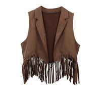 Boys Girls Western Cowboy Cow Girl Outfits Open Front Fringe Vest Party Dress Up Tassel Fringe Waist Coat Tops Costume Baby Girl Leggings And Top