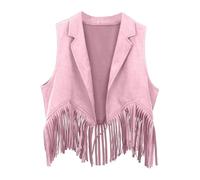 Boys Girls Western Cowboy Cow Girl Outfits Open Front Fringe Vest Party Dress Up Tassel Fringe Waist Coat Tops Costume Baby Girl Leggings And Top