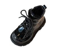 Boys Girls Winter Boots Childrens Warm Walking Shoes Outdoor Girls Snow Boots Kids Winter Outdoor Waterproof Boots Kids Winter Snow Boots Size 6.5 A0-Black