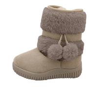 Boys Girls Winter Boots With Faux Fur Lined Snow Shoes, Toddler Fuzzy Walking Boots Round Toe Lightweight Winter Shoes For Indoor Outdoor Footwear Size UK 13.5