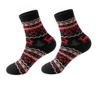 Boys Girls Winter Christmas Socks Thermal Funny Xmas Socks Unisex Winter Warm Cotton Crew Sock Novelty Funny Festive Sock for Family, Friends, Adults and Kids (Black, A)