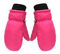 Boys Gloves Toddler Gloves Mittens Baby Water-proof Snow Winter For Girls Mittens Toddler Skiing Kids Kids Gloves Mittens Toddler Knit Gloves (Hot Pink-1, 2-5 Years)