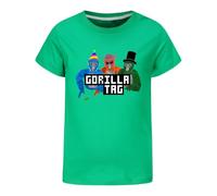 Boys' Gorilla Tag Gaming T-Shirt Kids 3D Graphic Print Short Sleeve Crewneck Top Tee Red Black Sizes 4-13 Years (UK, Age, 7 Years, 8 Years, Regular, Green)