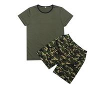 Boys Graphic Tee Shorts Summer Casual Fashion Matching Crew Outfit Set Kids, Soft Breathable Lightweight Comfortable Playful Sporty Stylish Cool Adorable #D Army Green