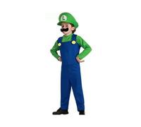 ((Boys) Green Luigi, 7-8 Years) Boy Super Mario Luigi Fancy Clothing Costume Sets Childrens Party
