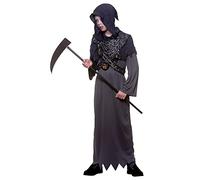 Boys Grim Reaper in Chains Halloween Fancy Dress Costume (8-10 Years)