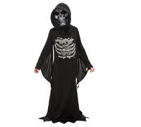Boys Halloween Boys Skeleton Reaper Fancy Dress Costume