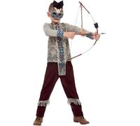Dark Spirit Warrior Fancy Dress Costume Kids Unisex Medium - Age 7-9