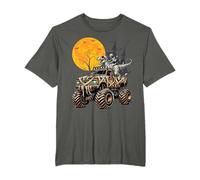Boys Halloween Monster Truck Pumpkin Mummy Dinosaur T-Shirt