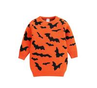 Boys Halloween Sweatshirts Bat Crewneck Pullover for Toddler Clothes Boy Cotton Top Long Sleeve Casual Jumper T Shirt Fall for Kids Size 1~7 Years Old (A, 3-4 Years)