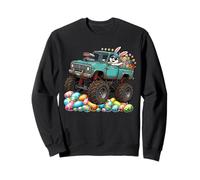 Boys Happy Easter Monster Truck Easter Eggs Hunt Toddler Kid Sweatshirt