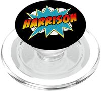 Boys Harrison Name Comic Book Superhero PopSockets PopGrip for MagSafe