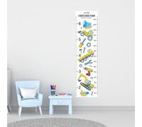 Boys Height Growth Charts Avaliable in 5 Designs | Easy to Hang | Keep a Record of Growth (Diggers)
