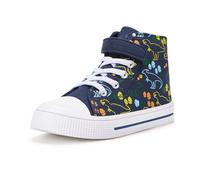 Boys High Top Trainers, Children School Shoes Size 10, Dinosaur With Egg