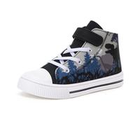 Boys High Top Trainers, Children School Shoes Size 10, Jungle Dinosaur