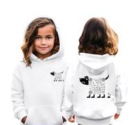 Boys Hoodie 10-11 Years - S Qr Code (White, 8-9 Years)