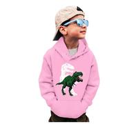 Boys Hoodie Kids Unisex Fleece Pullover PE School Sweat with Pocket Hooded Jumper Trending Jacket for Girls Pink