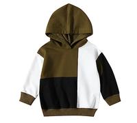 Boys Hoodie Warm Hooded Pullover PE School Sweat with Pocket Regular Fit Activewear Gaming Hoody for Kids Age 7-13 Years Green