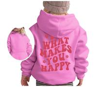 Boys Hoodie Warm Hooded Pullover Sports Casual Wear Breathable, Lightweight Comfortable Gaming Hoody for Kids Age 5-13 Years Pink