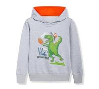 Boys Hoodie Warm Soft Pullover Sweatshirt Sports Casual Wear Children's Hooded Jumper School Top for Spring Summer Walking Dark Gray