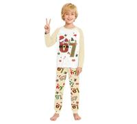 Boys Hoodies Christmas Jumper Western Black Hat for Kids Sibling Matching Outfits Gothic Summer Set Novelty