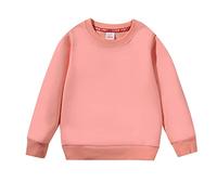 Boys’ Hoodies Girls Hooded Top Sweatshirt Print Breathable, Lightweight Regular Fit Activewear PE School Warm Coats for Spring Summer Walking Pink