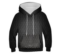Boys’ Hoodies Sweatshirts Comfortable Hooded/Sweatshirt Plain Print Sweatshirt Long Sleeve Top Pe School Sweat Hoodie Outdoor Activewear for Spring Fall Walking Dark Gray