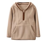Boys’ Hoodies Sweatshirts Comfortable Hooded/Sweatshirt Warm Hooded Pullover New Casual Fashion Regular Fit Activewear Outdoor for Spring Fall Walking Khaki