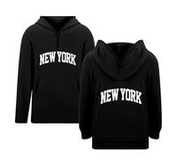 Boys’ Hoodies Sweatshirts Kids Unisex Pullover Hoodie Warm Hooded Breathable, Lightweight Soft Sweatshirt Varsity Gaming Gifts Black