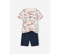 Boys' HOT WHEELS pyjama shorts ecru