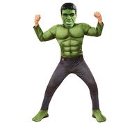Boys Hulk Marvel Endgame Cosplay Padded Jumpsuit Fancy Dress Deluxe Kids Costume