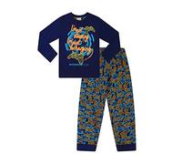 Boy's I'm Not Sleeping I'm Just Recharging LONG Pyjamas 11 to 16 Years Blue aop (11-12 years)