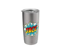 Boys Jace Name Comic Book Superhero Stainless Steel Insulated Tumbler