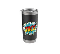 Boys Jace Name Comic Book Superhero Stainless Steel Insulated Tumbler