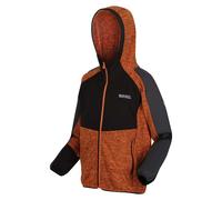 Boy's Jacket Regatta Juniors Dissolver VI Hooded Fleece in Orange