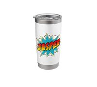 Boys Jasper Name Comic Book Superhero Stainless Steel Insulated Tumbler