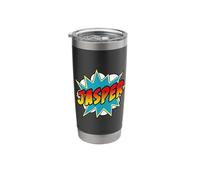 Boys Jasper Name Comic Book Superhero Stainless Steel Insulated Tumbler