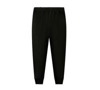Boys Joggers Jogging Pant Plain Bottoms Waterproof Cargo Trousers Elasticated School Half Elastic Standard Trouser Active Convertible for Fall Winter Black