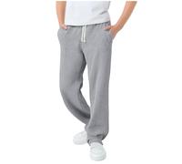 Boys Joggers Waffle Baggy Jogging Tracksuit Bottoms, Straight Leg Open Hem Sweatpants Elastic Waist Drawstring Sports Trousers Casual Pe School Winter Pants Gray 14-15 Years