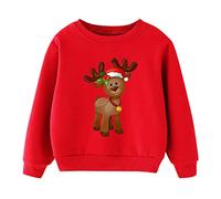 Boys Jumper Girls Unisex Long Sleeve Pullover Crewneck for Toddler Casual T Shirt Fall Clothes Uniform Ages 3-16 Years